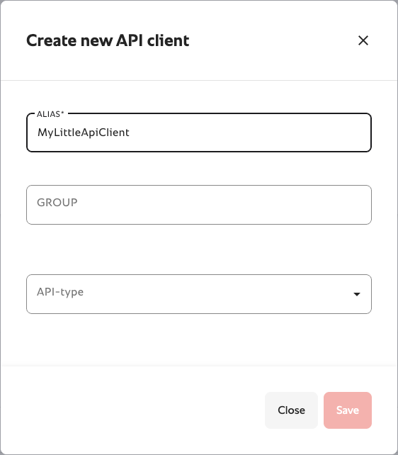 API client alias